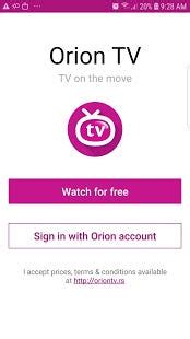 orion tv free
